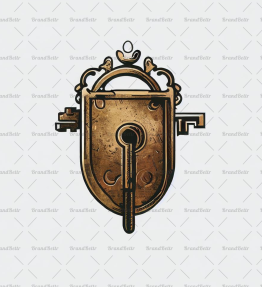 Antiker Schlüssel und Schloss